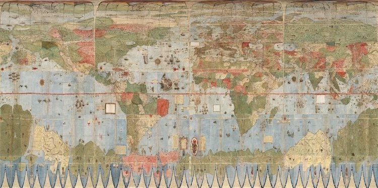 Планисфера Монте атлас, география, дэвид рамзи, карта мира, картограф, картография, проекция, старые карты