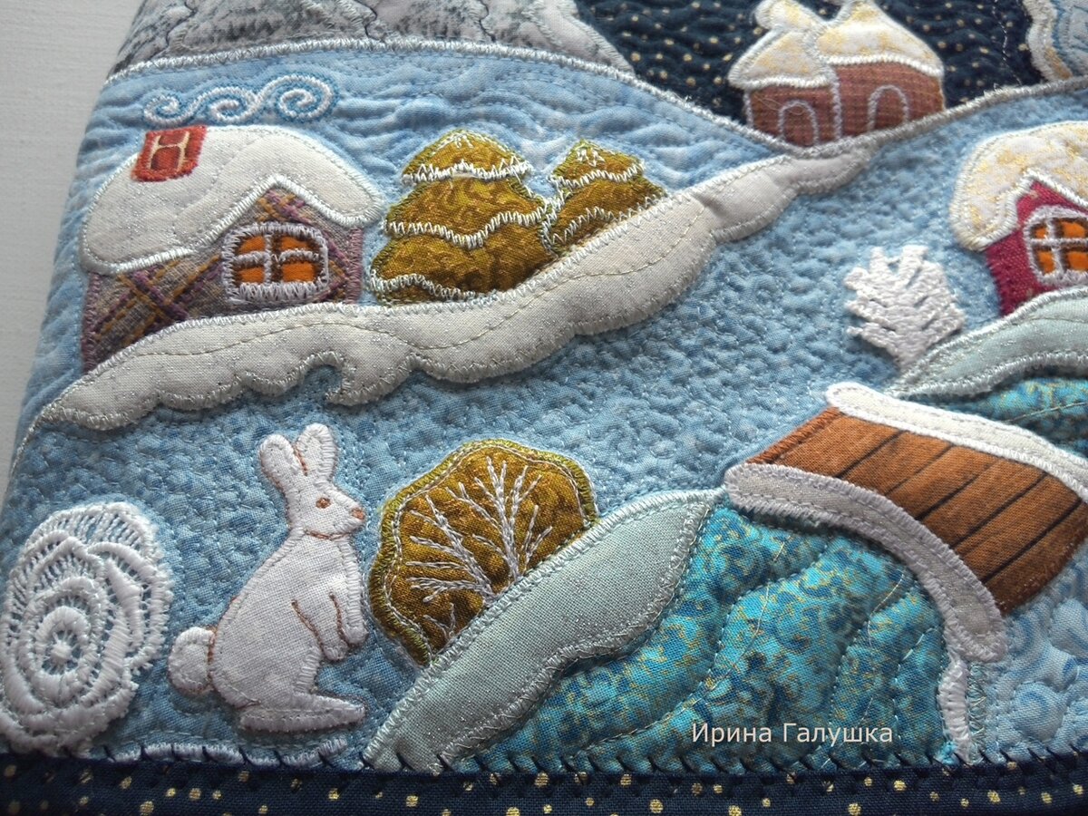 Зимняя сказка Ирины Галушка: великолепные лоскутные работы вдохновляемся,мастерство,творчество