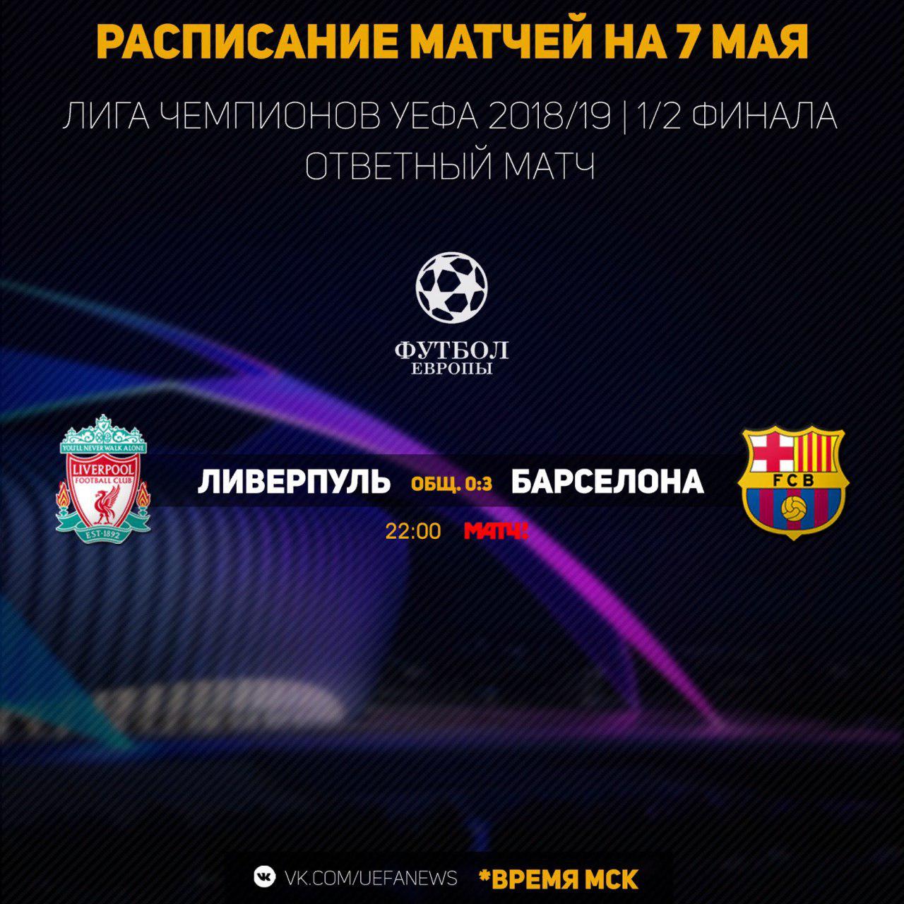 Ливерпуль» - «Барселона». Без сил и без надежды - Не только о футболе - 7  мая - Медиаплатформа МирТесен