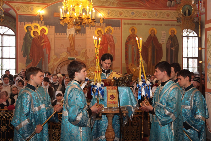 богослужение в софийском соборе в пушкине