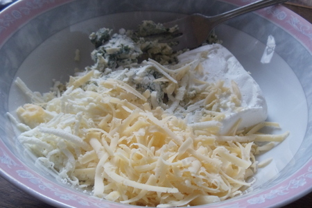 Сырные лепёшки со шпинатом: шаг 2