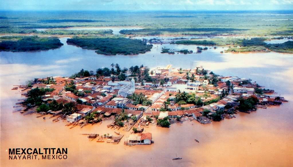 Мескальтитан — город на воде города,интересное,мексика,мир,путешествия