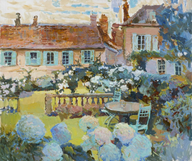 Художник Юлия Косцова. Яблоневый сад и голубая Венеция Художник Юлия Косцова. Яблоневый сад и голубая Венеция