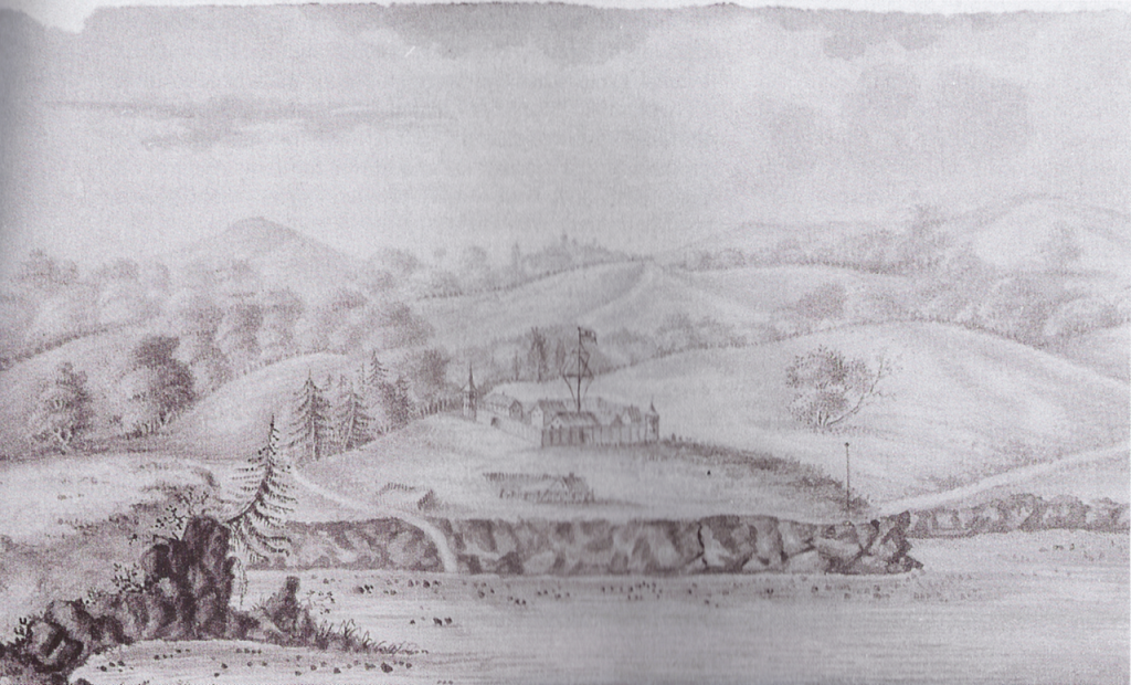 Fort Ross painting (unknown artist 1817)