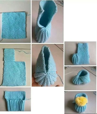 Вязаные пинетки для малышей. Подборка простых идей в копилку рукодельницы. handmake,вязание