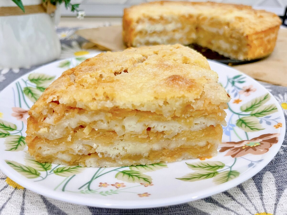 "Сухое" тесто и много яблок: один из лучших осенних пирогов (готовится необычно, но просто-просто)