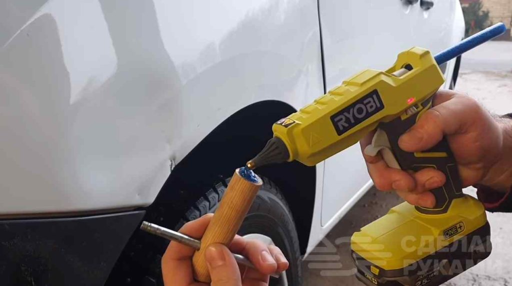 Как выпрямить вмятину на кузове автомобиля самоделкин