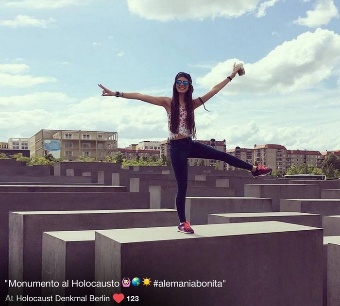 Holocaust Memorial Selfies