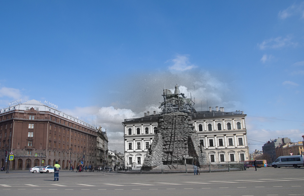 Фотоколлажи "Блокадный альбом" от Сергея Ларенкова к 75-летию снятия блокады Ленинграда (24 фото)