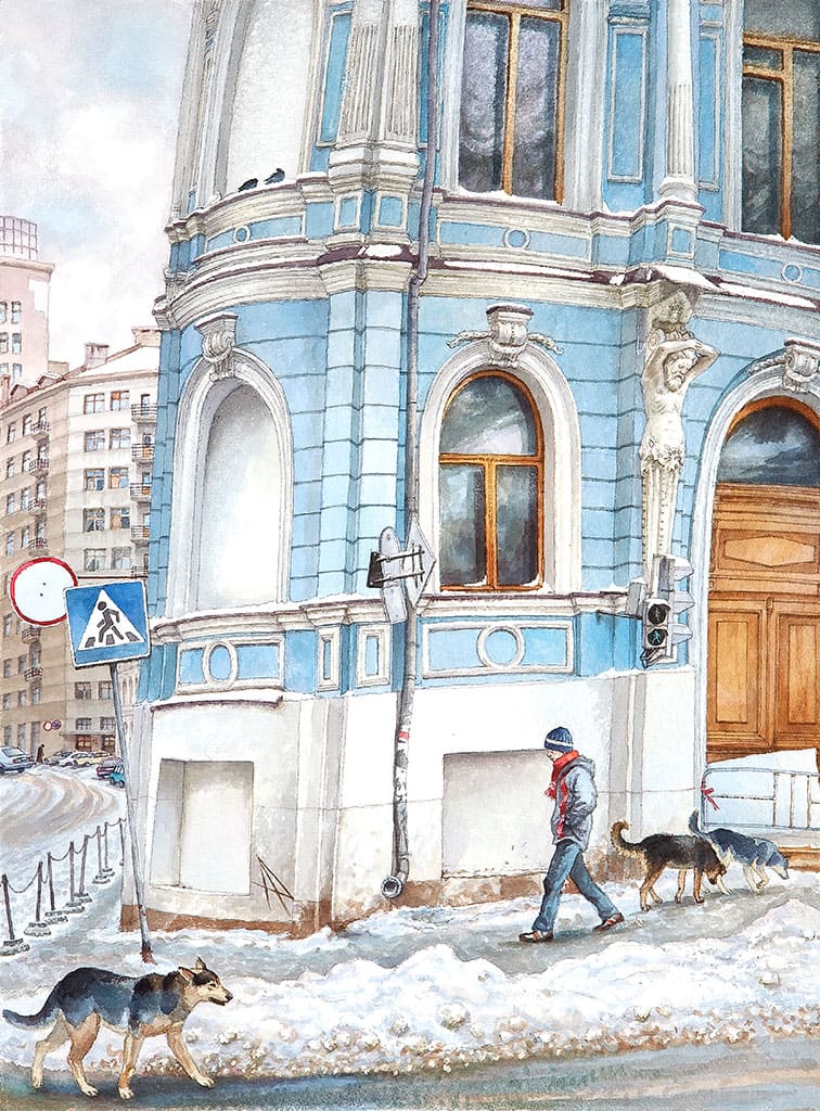 На старых улицах Москвы. Акварели Алёны Дергилёвой На старых улицах Москвы. Акварели Алёны Дергилёвой