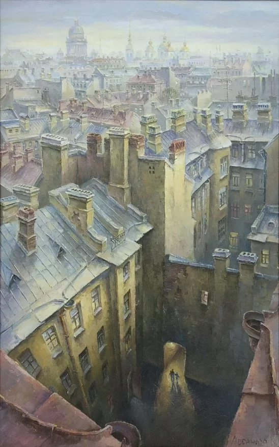 Петербург художницы Маргариты Лобановой Санкт-Петербург, Искусство, Картина, Художник, Длиннопост