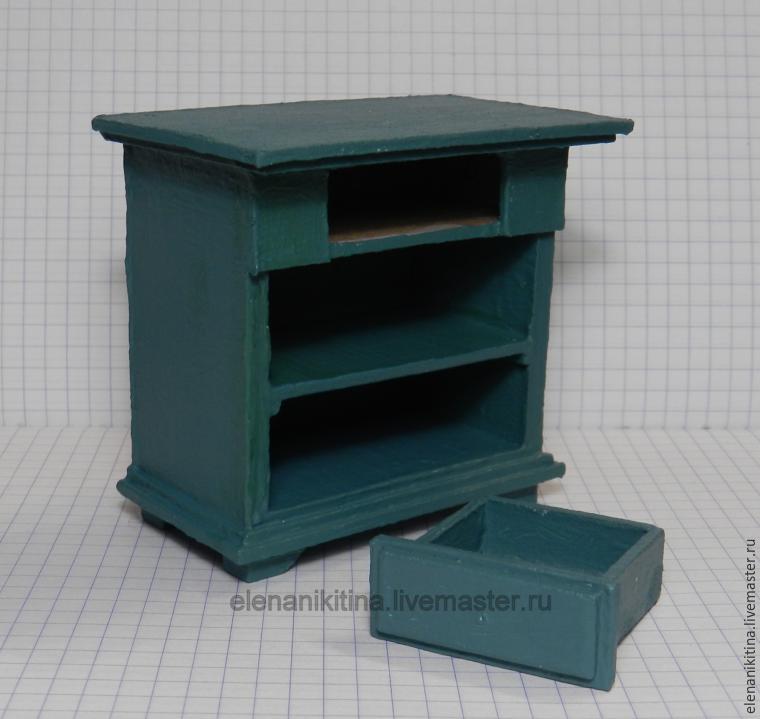 Кухонный стол для кукольного дома. Кухонный стол для кукольного дома. мастер класс