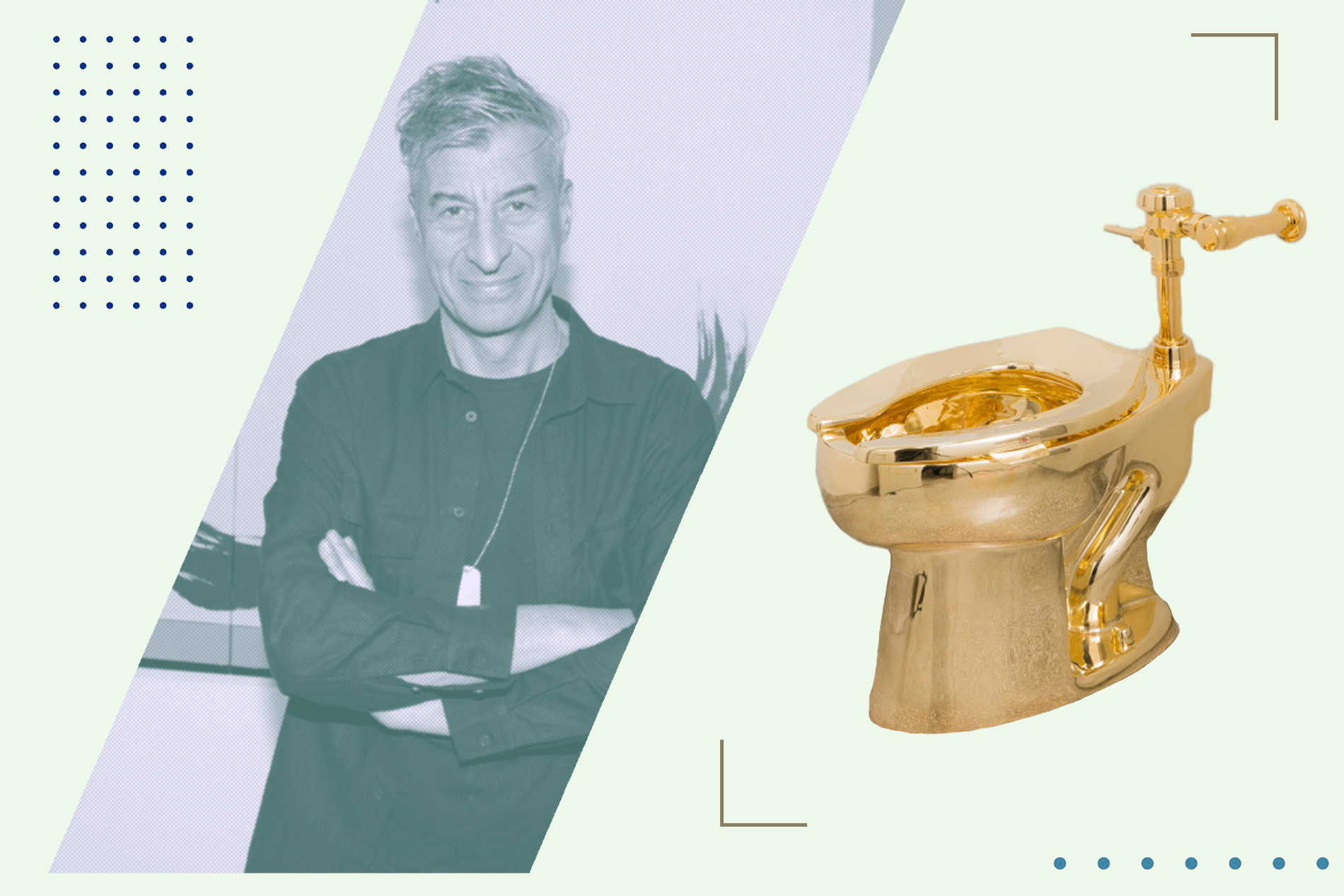 Маурицио Каттелан и его золотой унитаз «Америка»