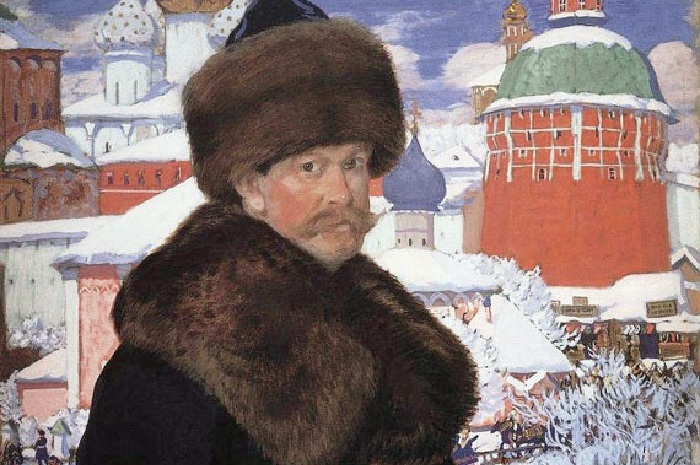 Как известный живописец Борис Кустодиев написал великолепный зимний пейзаж «на слух» арт,зима,картина,Кустодиев,пейзаж,Россия,художник