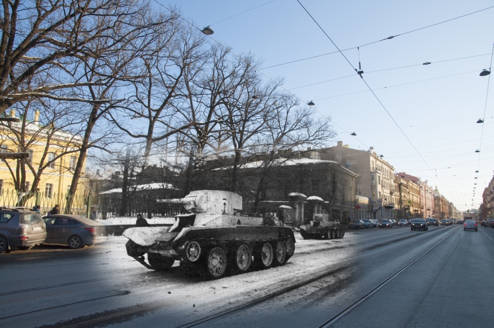 Фотоколлажи "Блокадный альбом" от Сергея Ларенкова к 75-летию снятия блокады Ленинграда (24 фото)