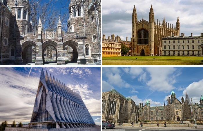Университетские здания зачастую считаются главными достопримечательностями страны.