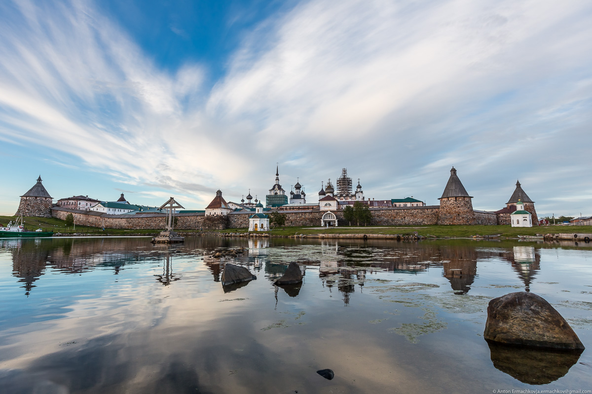 Соловецкий монастырь панорама