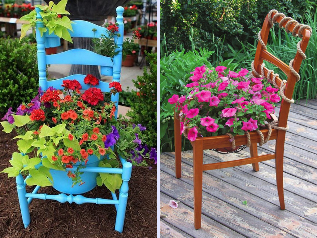 NewPix.ru - Идеи использования старых стульев в дизайне вашего дома и сада