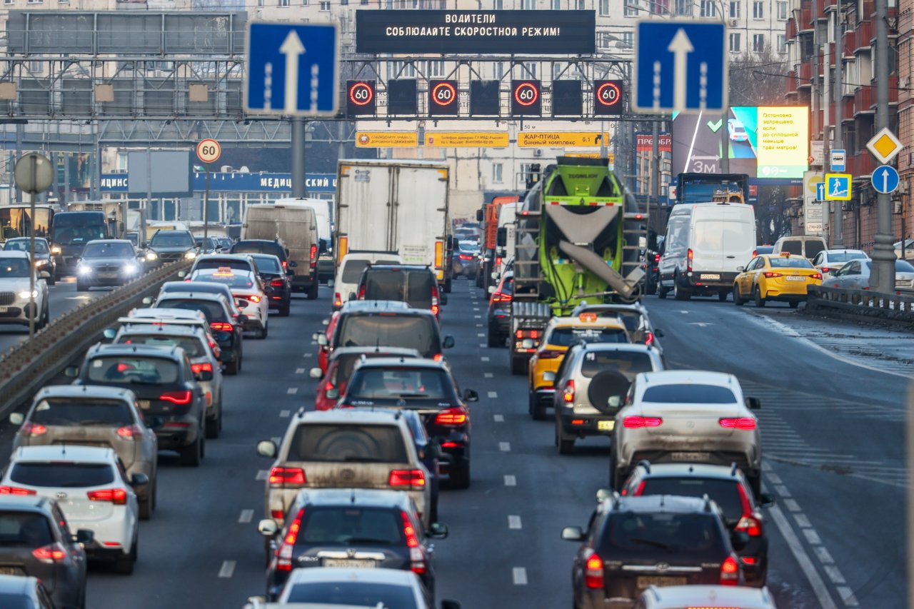 На дорогах в Москве наблюдаются локальные пробки