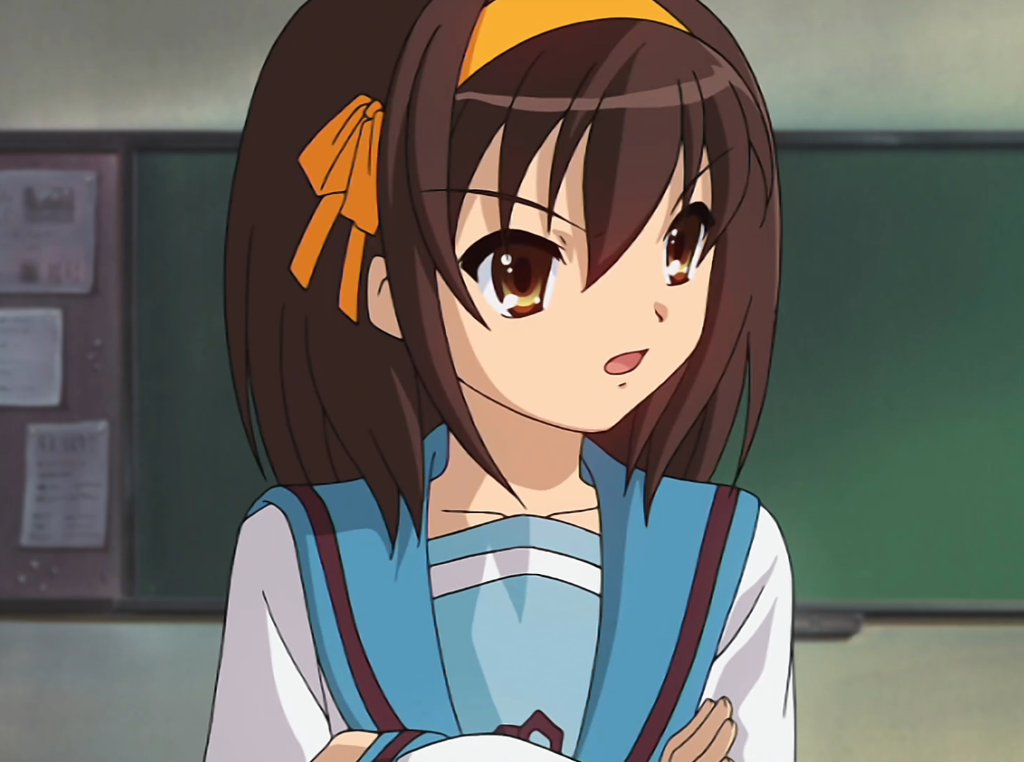 Кадр из аниме Меланхолия Харухи Судзумии