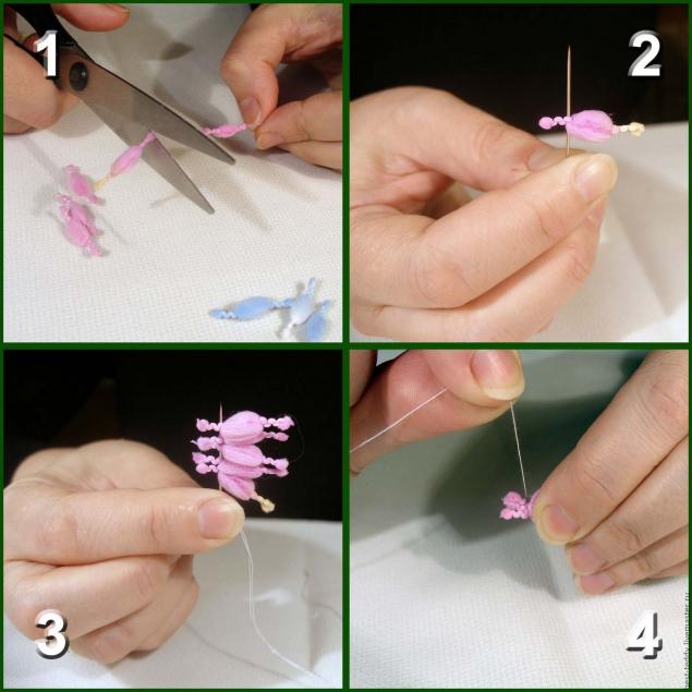 Цветы из пряжи своими руками поделки,рукоделие,своими руками,умелые руки,цветы своими руками