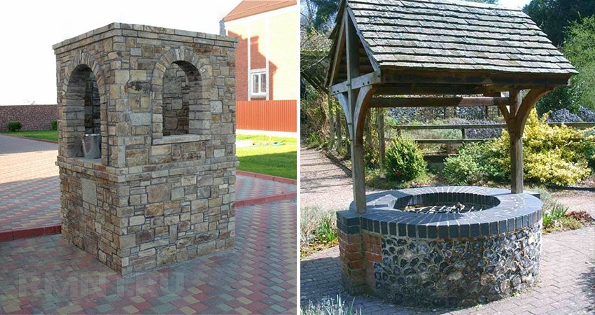 Колодезный домик над источником воды выполняет защитные и&nbsp;декоративные функции.-13