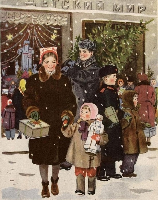 Картина члена Союза художников СССР Татьяны Ерёминой, 1953 год.