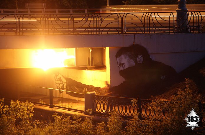 Стрит-арт работы Павла Пухова aka Pavel 183