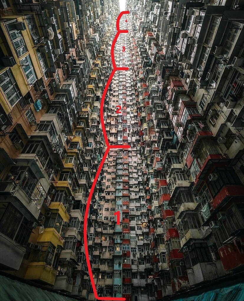 Дом-монстр в Гонконге. Как он выглядит без фотошопа? долларов, комплекс, гонконгских, фотографии, Гонконге, выглядит, этажей, домамонстра, жилой, тысяч, очень, форме, которые, буквы, Гонконга, вверх, двора, вообще, стоит, время