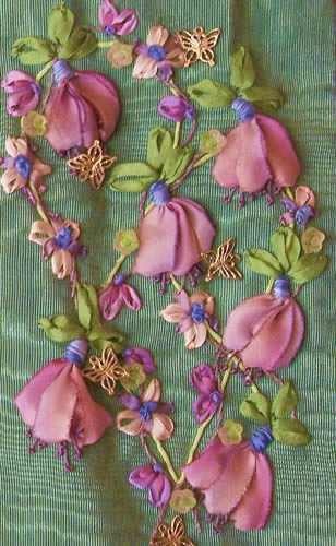 Вышить розу лентами Вышить розу лентами вышивка лентами,сделай сам,Хенд мейд