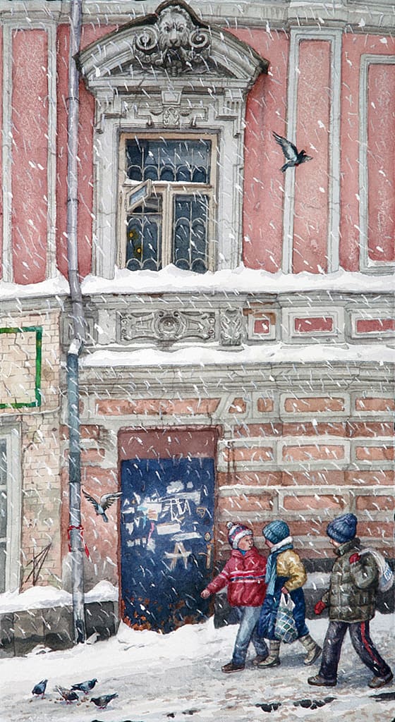 На старых улицах Москвы. Акварели Алёны Дергилёвой На старых улицах Москвы. Акварели Алёны Дергилёвой