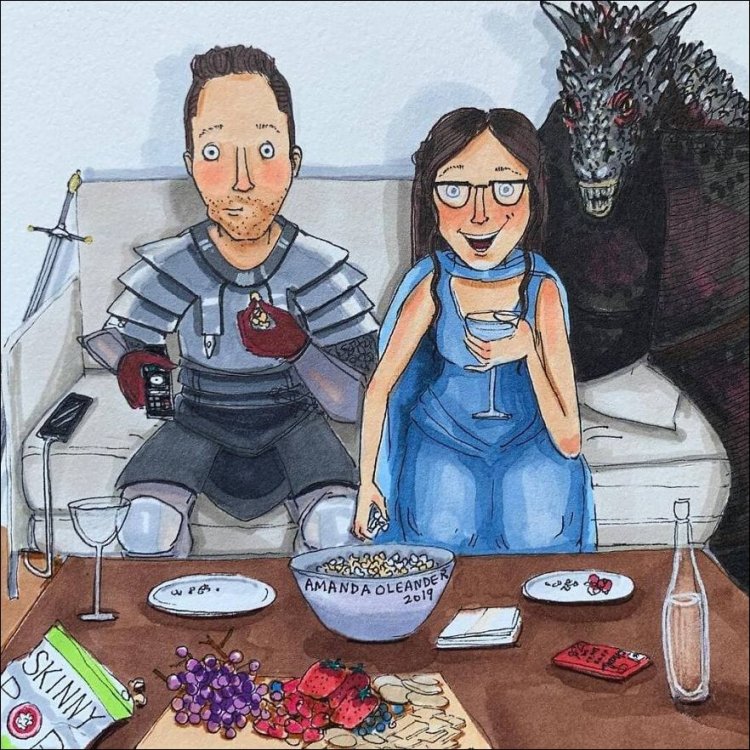 За закрытыми дверями иллюстрации,он и она,семья