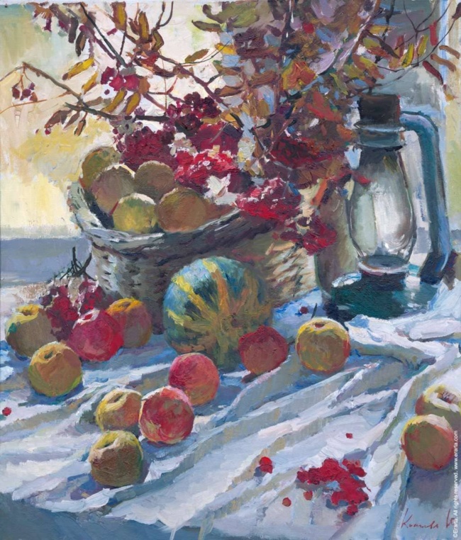 Художник Юлия Косцова. Яблоневый сад и голубая Венеция Художник Юлия Косцова. Яблоневый сад и голубая Венеция