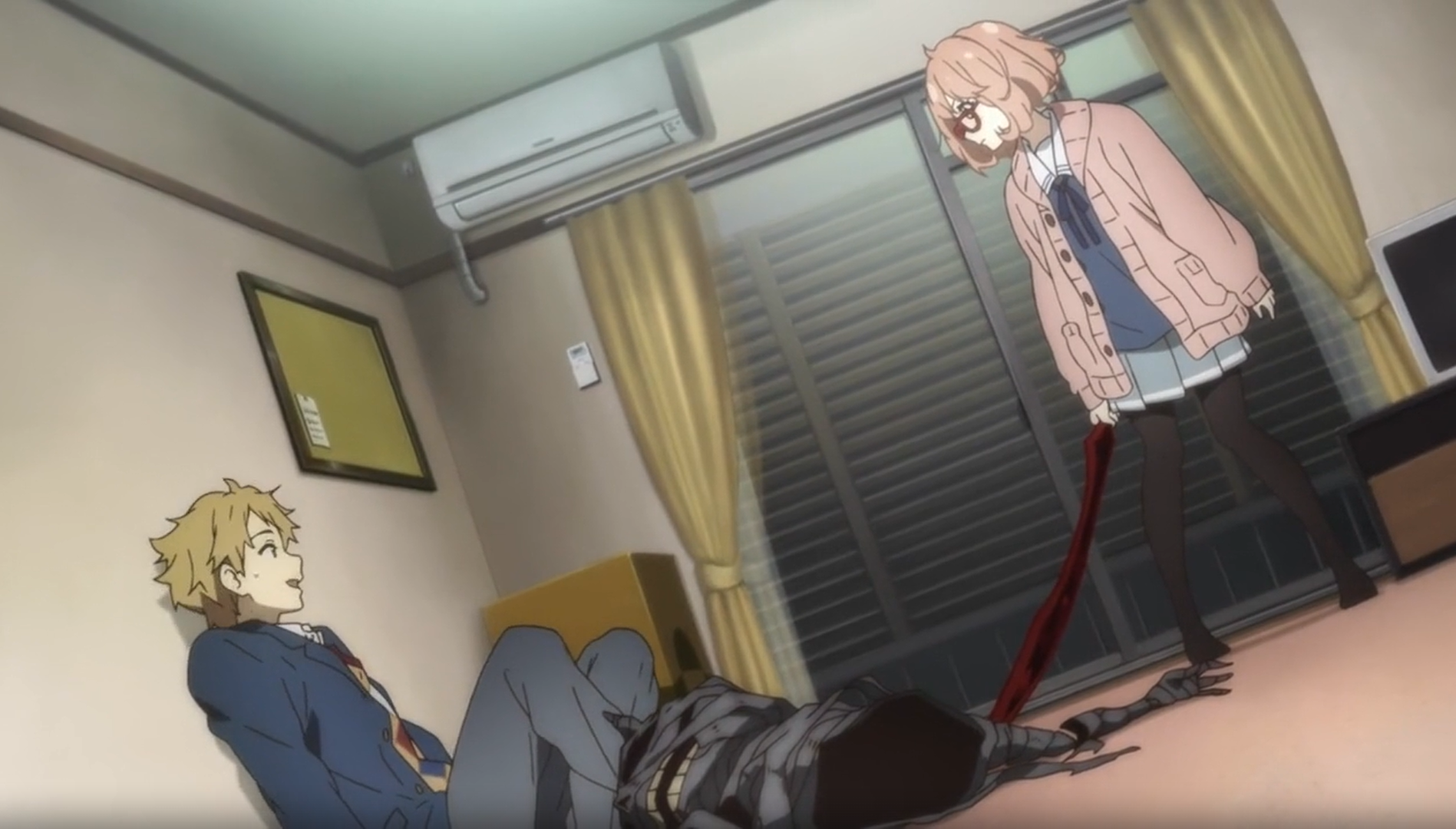 Кадр из аниме За гранью