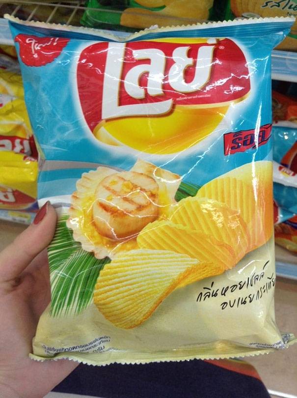 Самые необычные вкусы чипсов в мире