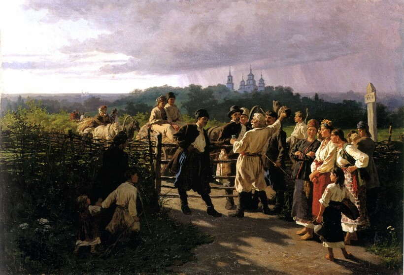 Константин Трутовский, «Свадебный выкуп», 1881 год