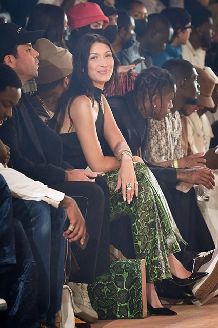 Белла Хадид и Трэвис Скотт посетили показ Dior в Париже Звездный стиль
