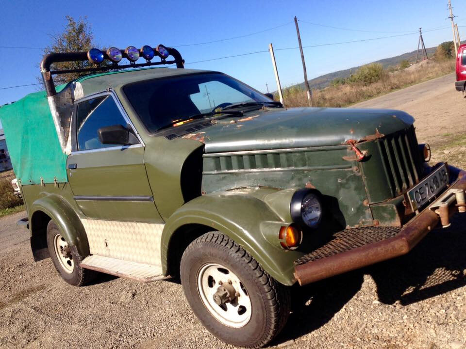 Самодельный пикап, созданный умельцами из ГАЗ-69 и BMW E30