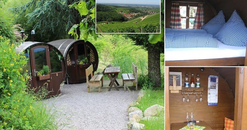 Немецкий отель, постояльцы которого живут в винных бочках