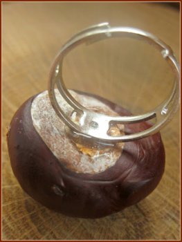 Необычное осеннее кольцо из каштана