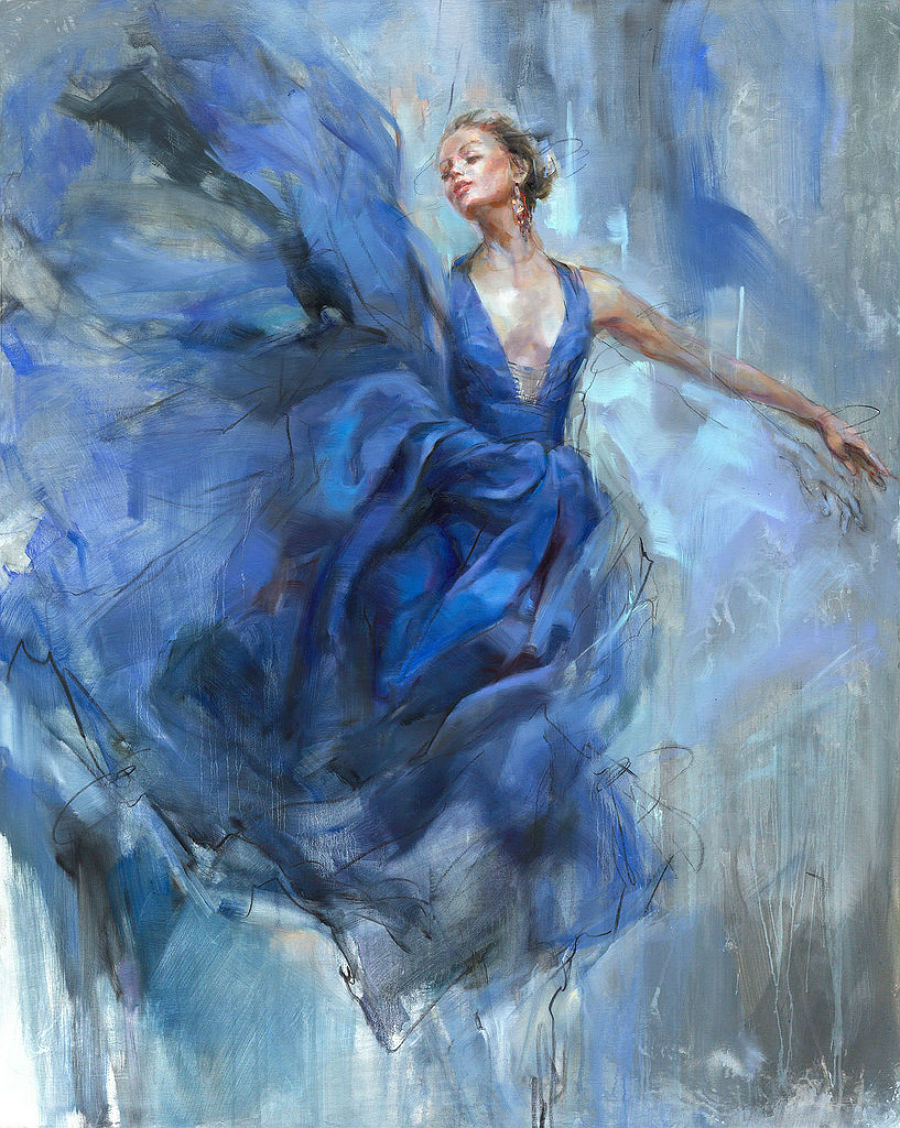 Женщина счастлива, когда живёт танцуя... живопись