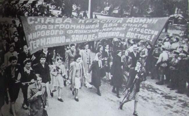 Как это было : парад Победы СССР над Японией. Харбин . Сентябрь 1945 Великая Отечественная война,история,СССР,Сталин