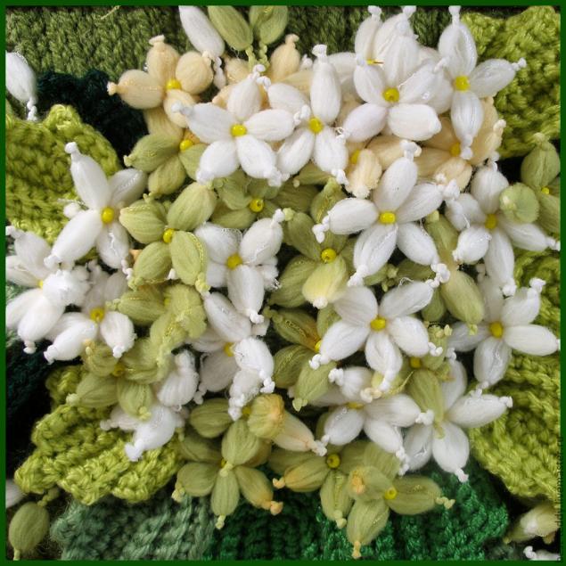 Цветы из пряжи своими руками