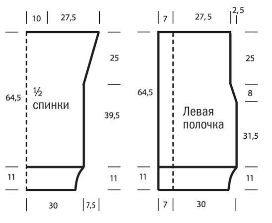 Яркий жилет спицами