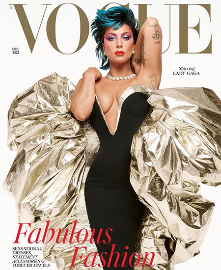 Леди Гага снялась для двух обложек Vogue и рассказала о съемках фильма "Дом Gucci" Фотосессии