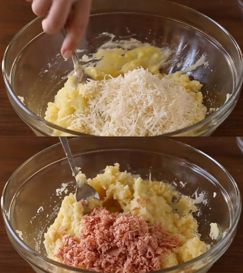 Картофельные шарики на сковороде закуски,кулинария