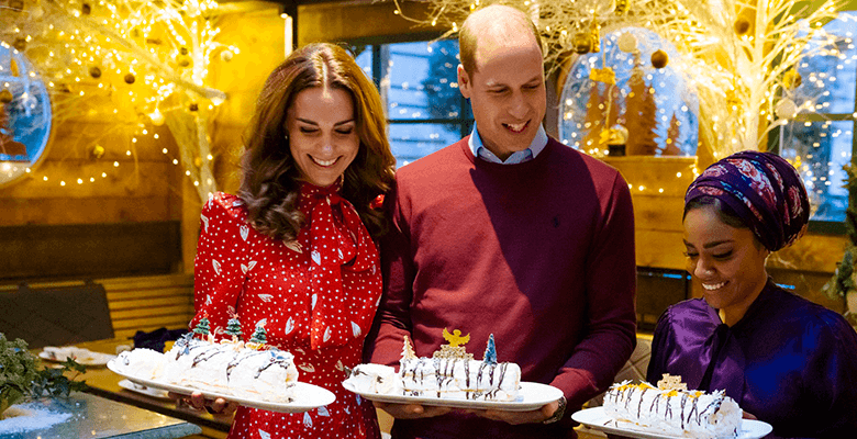 Герцоги Кембриджские приняли участие в рождественском кулинарном шоу