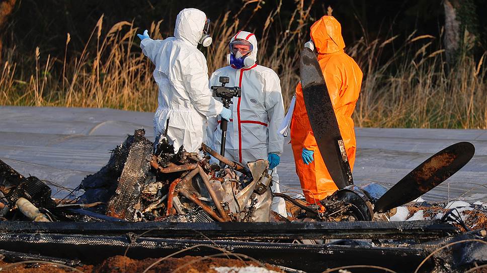 Обломки сложились в плоский штопор