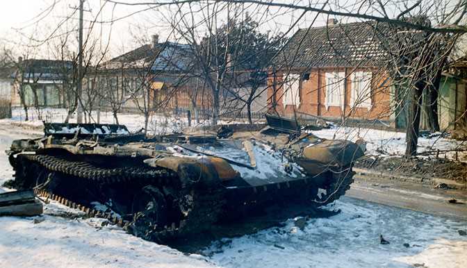 Огнеметчики на первой чеченской войне