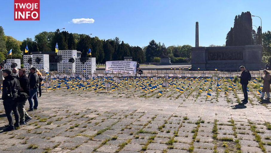 Власти Польши устроили провокацию на советском военном мемориале г,Москва [1405113],украина